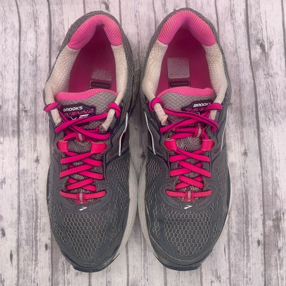 Brooks Womens Ravenna 5 Gray Pink Road Running Shoes 1201491B672 US Size 8.5B - Picture 7 of 11